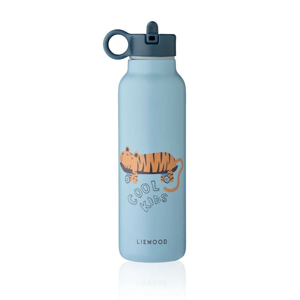 Liewood Falk vannflaske 500 ml – Tiger / Beach Blue