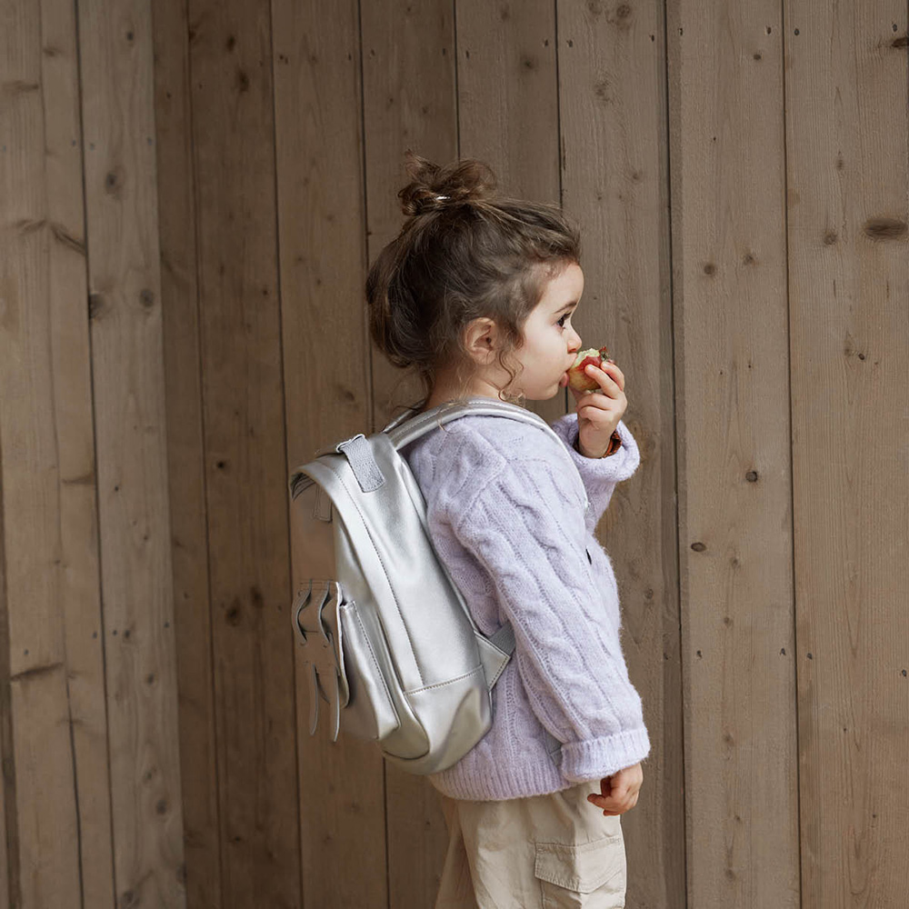 Elodie Ryggsekk MINI - Silver Sheen