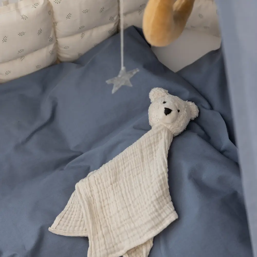 Sebra Dynetrekk sett baby forest lake blue