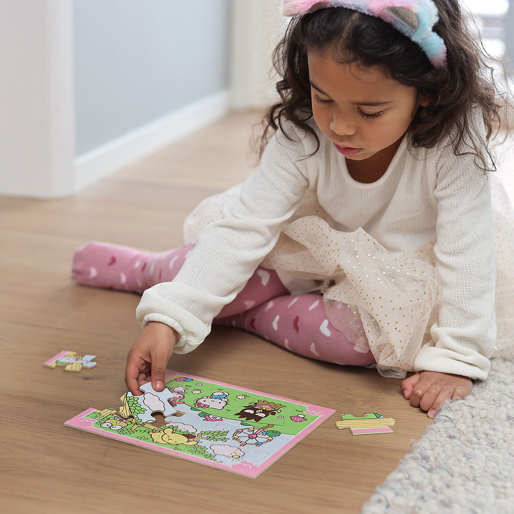 Hello Kitty-puslespill i tre 20 brikker