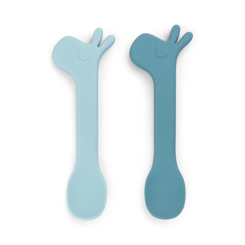 Done by Deer silikonskje 2-pack Lalee Blue