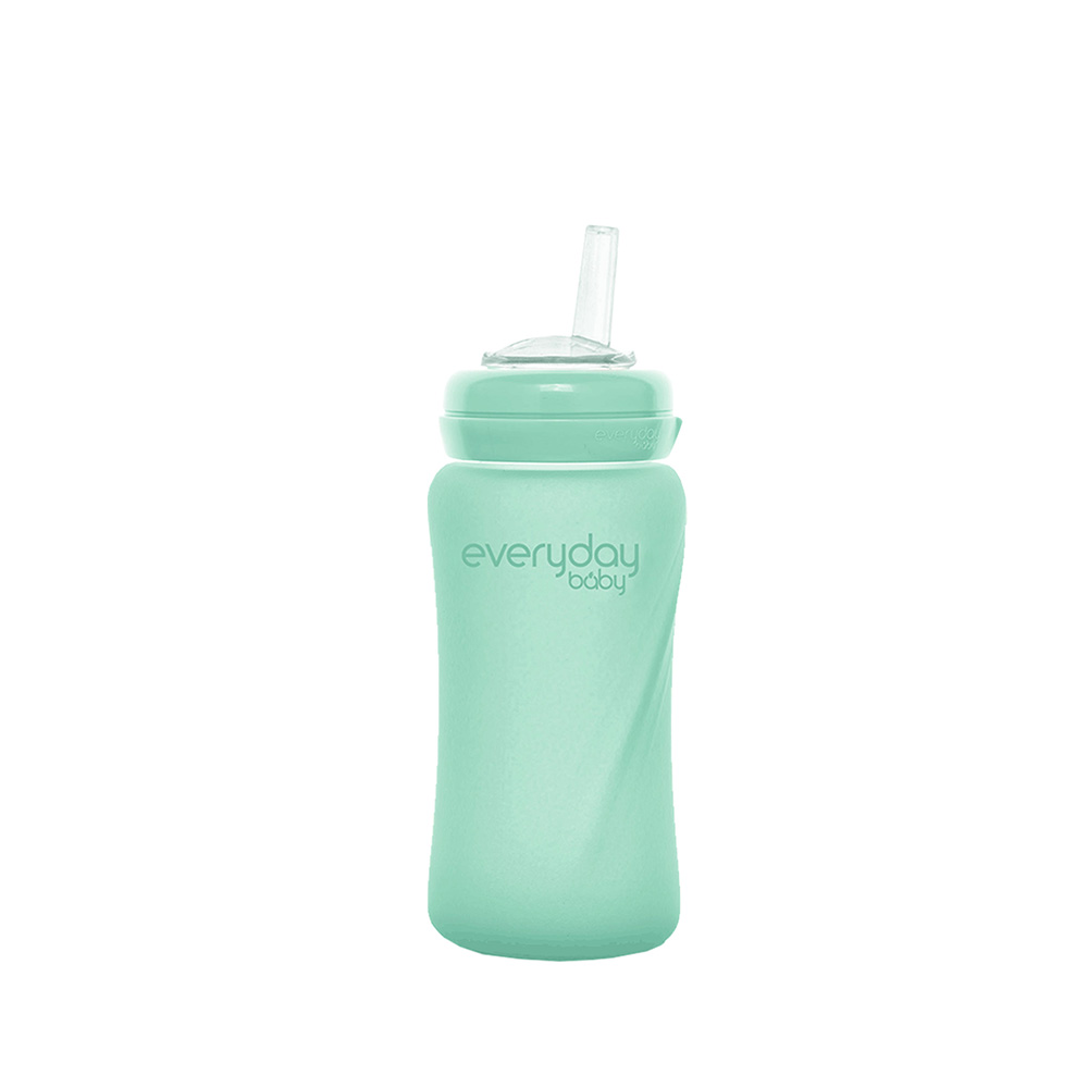 Everyday sugerørflaske Healthy + 240 ml - Mint Green