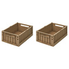 Liewood Weston oppbevaringsboks M 2-pack Oat 3070