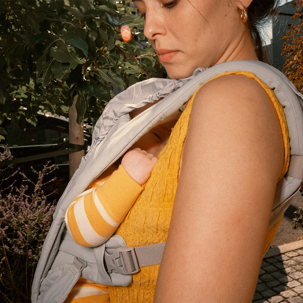 Ergobaby Omni Deluxe Cotton Bæresele - Pearl Grey
