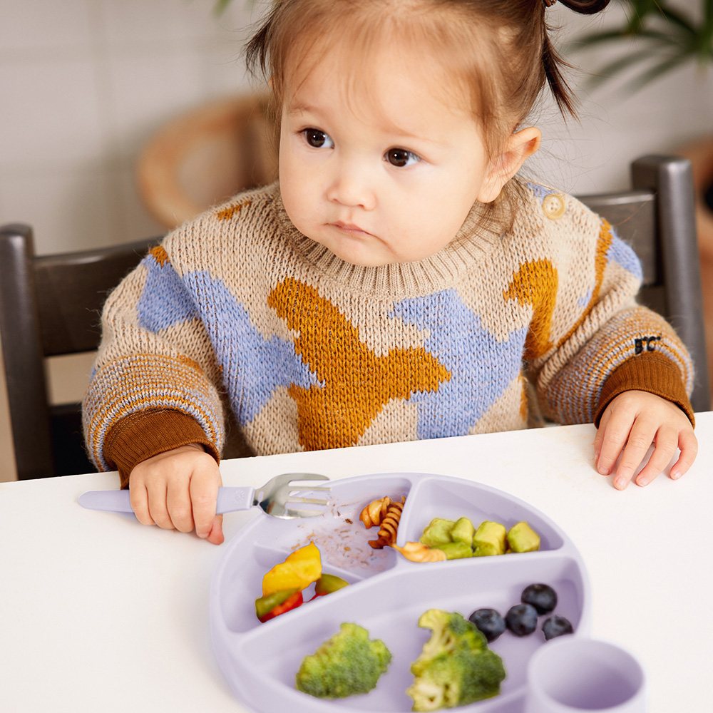 Everyday Baby Silikonplate med sugekopp Light Lavender