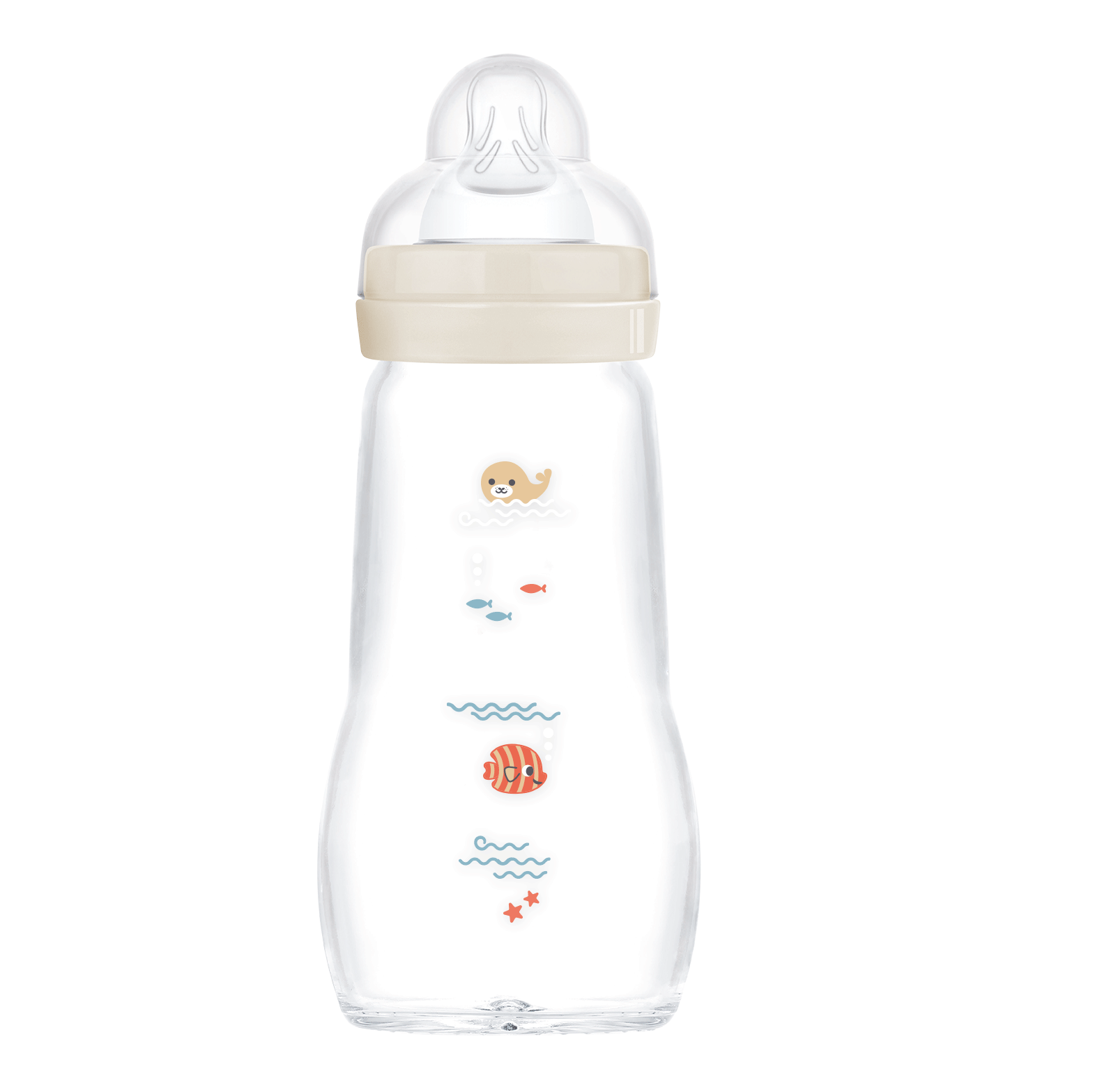  MAM Feel Good Glassflaske 260 ml 1p Blandede farger