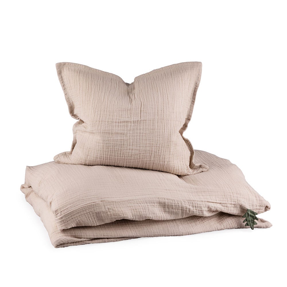 Sebra Sengesett junior musselin seabreeze beige