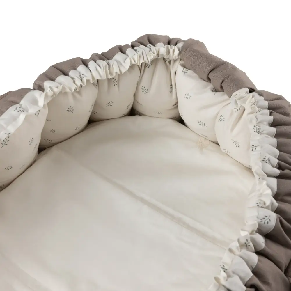 Sebra Vanntett sengetrekk Babynest måneskinn beige