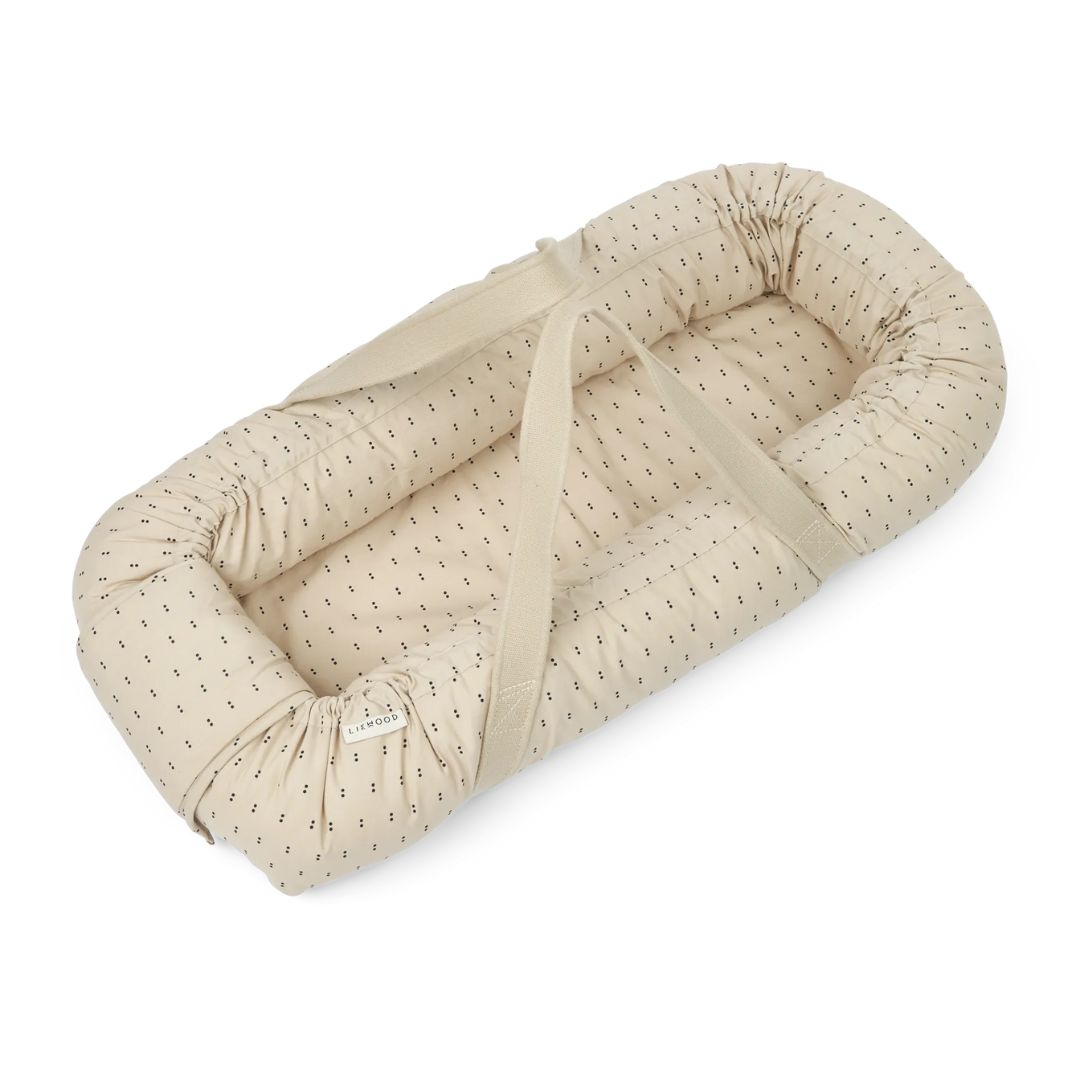 Liewood Gro babynest Double dot / sølvfôr