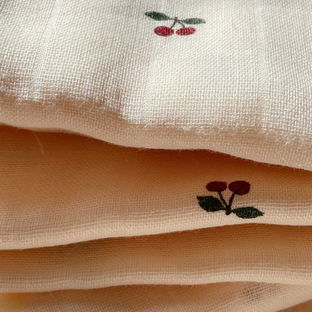 Konges Sløjd Musselinkluter 3-pakning GOTS Cherry