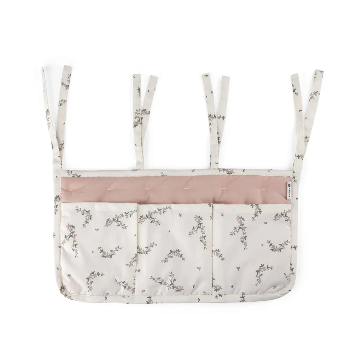 Sebra stellebordorganisator med tre rom – Powder Blossom