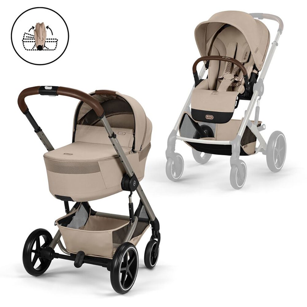  Cybex Balios S Lux TPE inkl. sammenleggbar liggedel Almond Beige