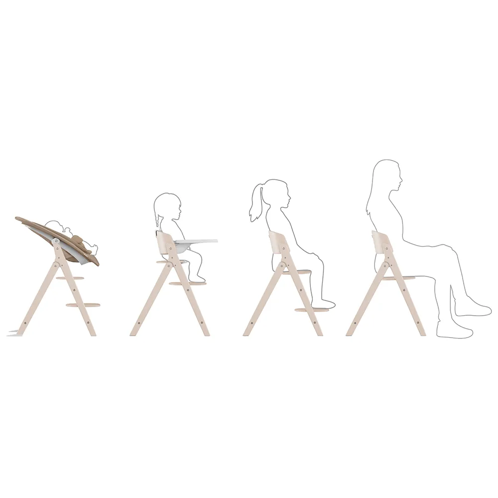 Cybex Click & Fold Spisestol 4-in-1 Stone Blue
