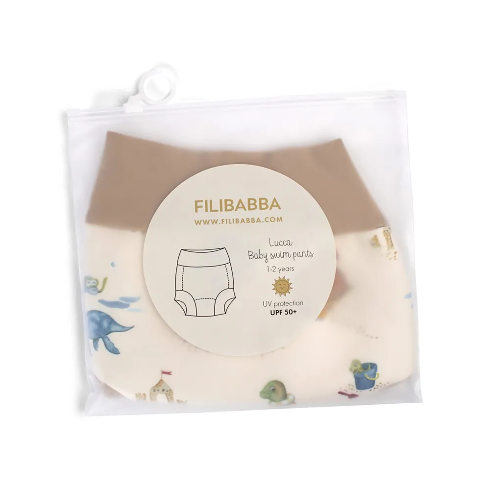 Filibabba Lucca Babybadetøy 1-2 år Dino Beach