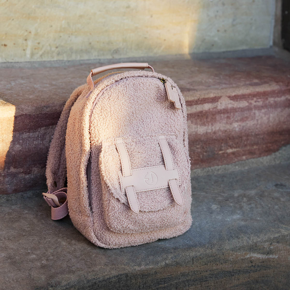 Elodie Ryggsekk MINI -Pink Bouclé