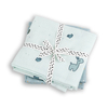 Done by Deer filt Swaddle 2-pakning GOTS Lalee Blue