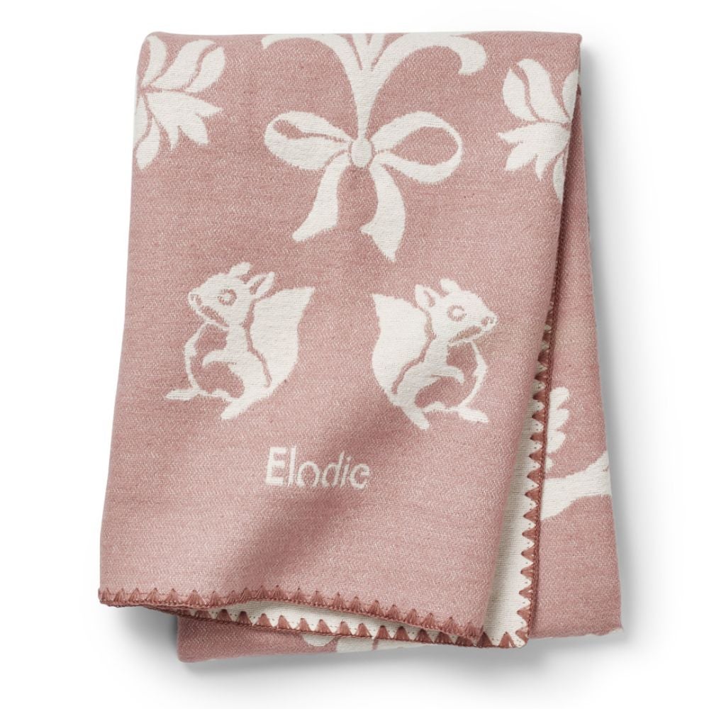 Elodie Details Jacquardpledd Mullberry Pink