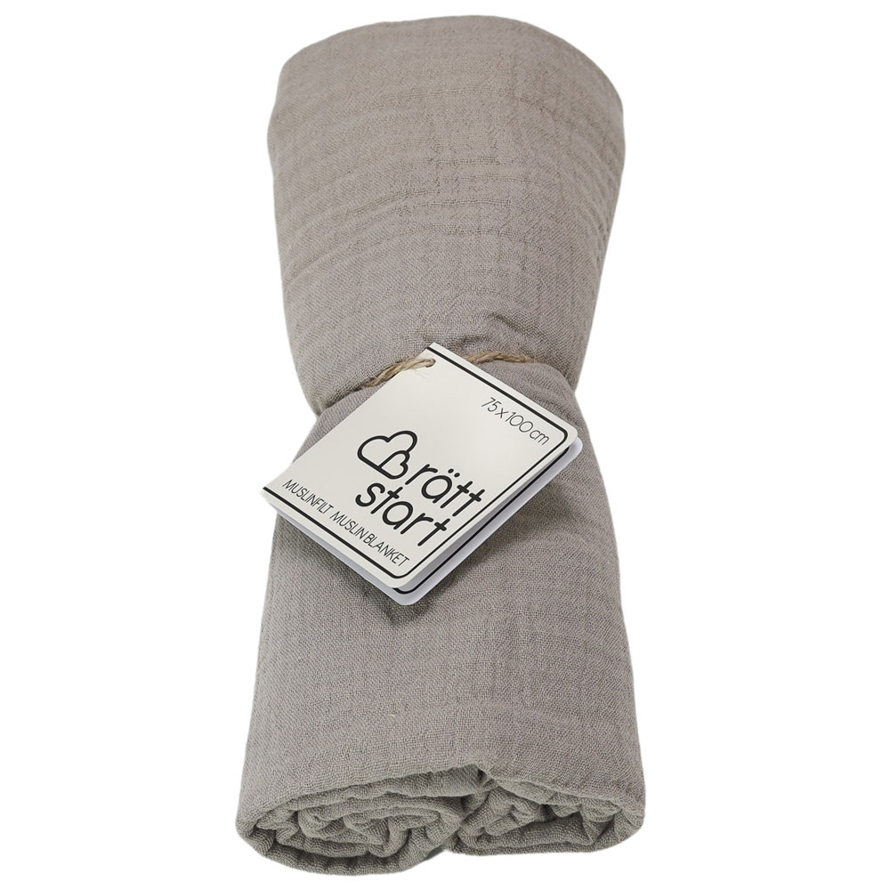 Rätt Start Muslin-teppe beige