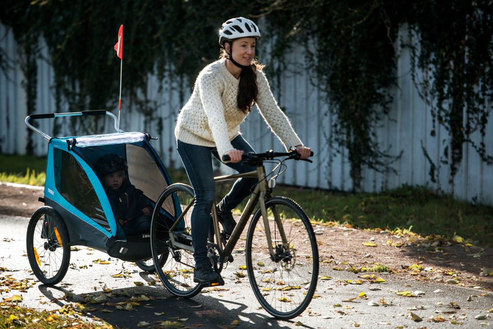 Thule Coaster XT sykkeltilhenger + barnevogn