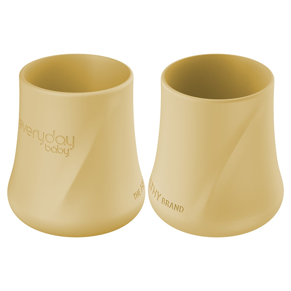 Everyday Baby silikonkopp 2-pakning Soft Yellow