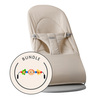 Babybjörn babysitter Vevd/Jersey Tri Stoff, Lys Beige med lekegrind