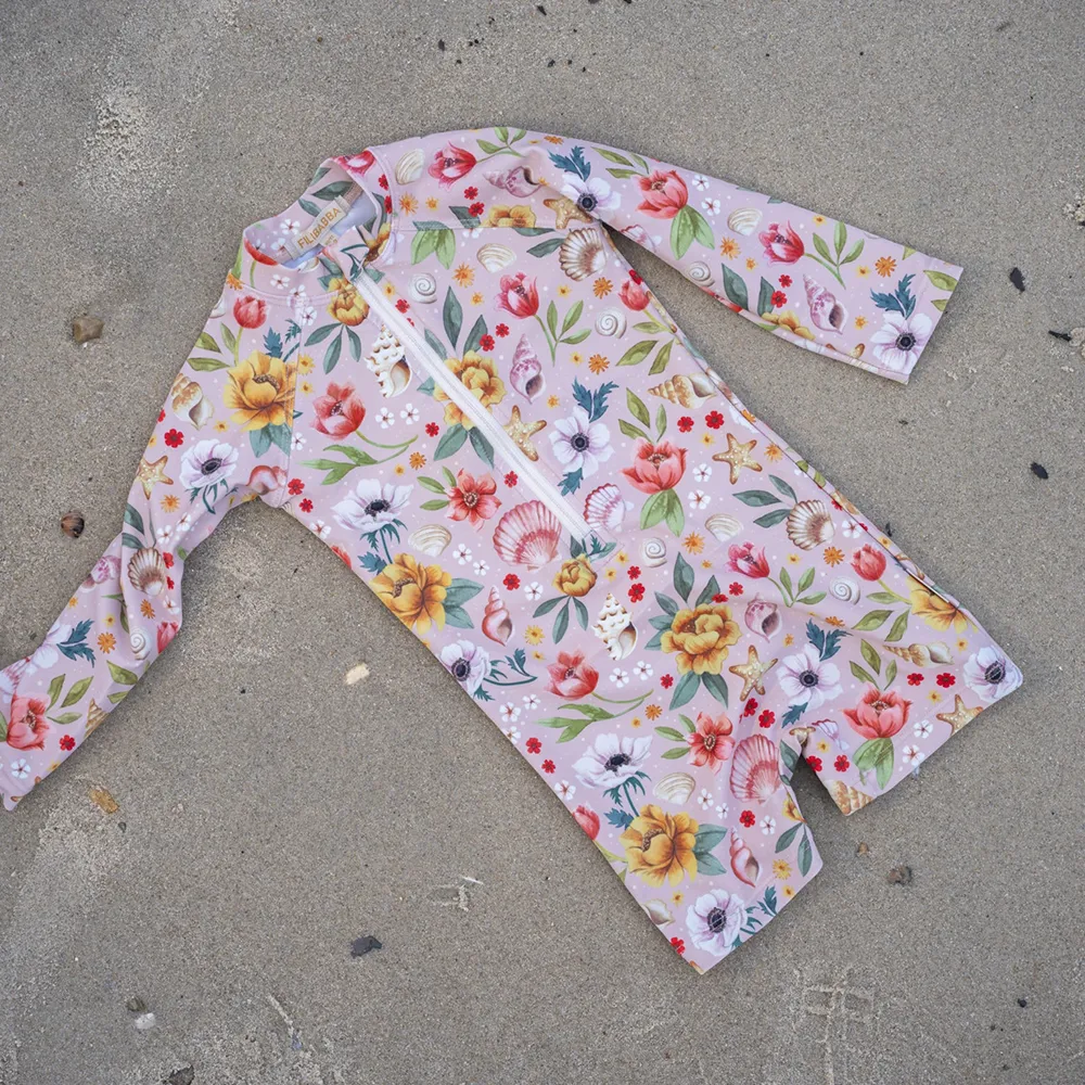 Filibabba Villads UV-dress 3-4 år - Ocean Blossom