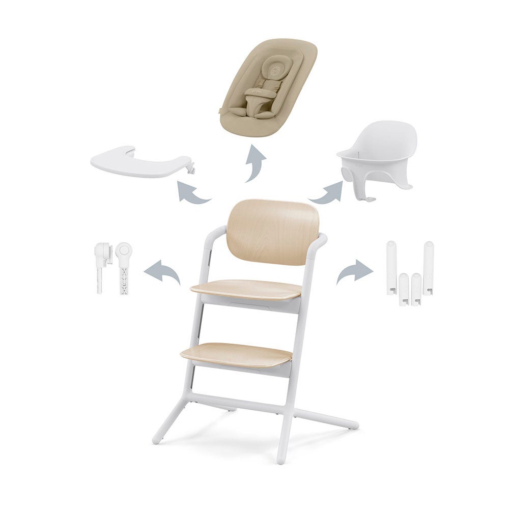 Cybex LEMO barnestol 4in1 Sand Hvit 
