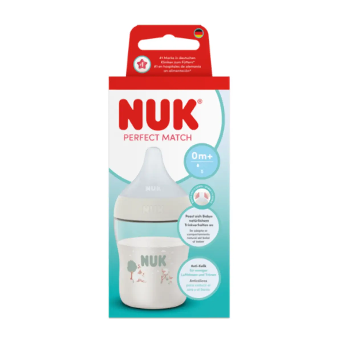 NUK Perfect Match 150 ml, sau, 0 måneder+