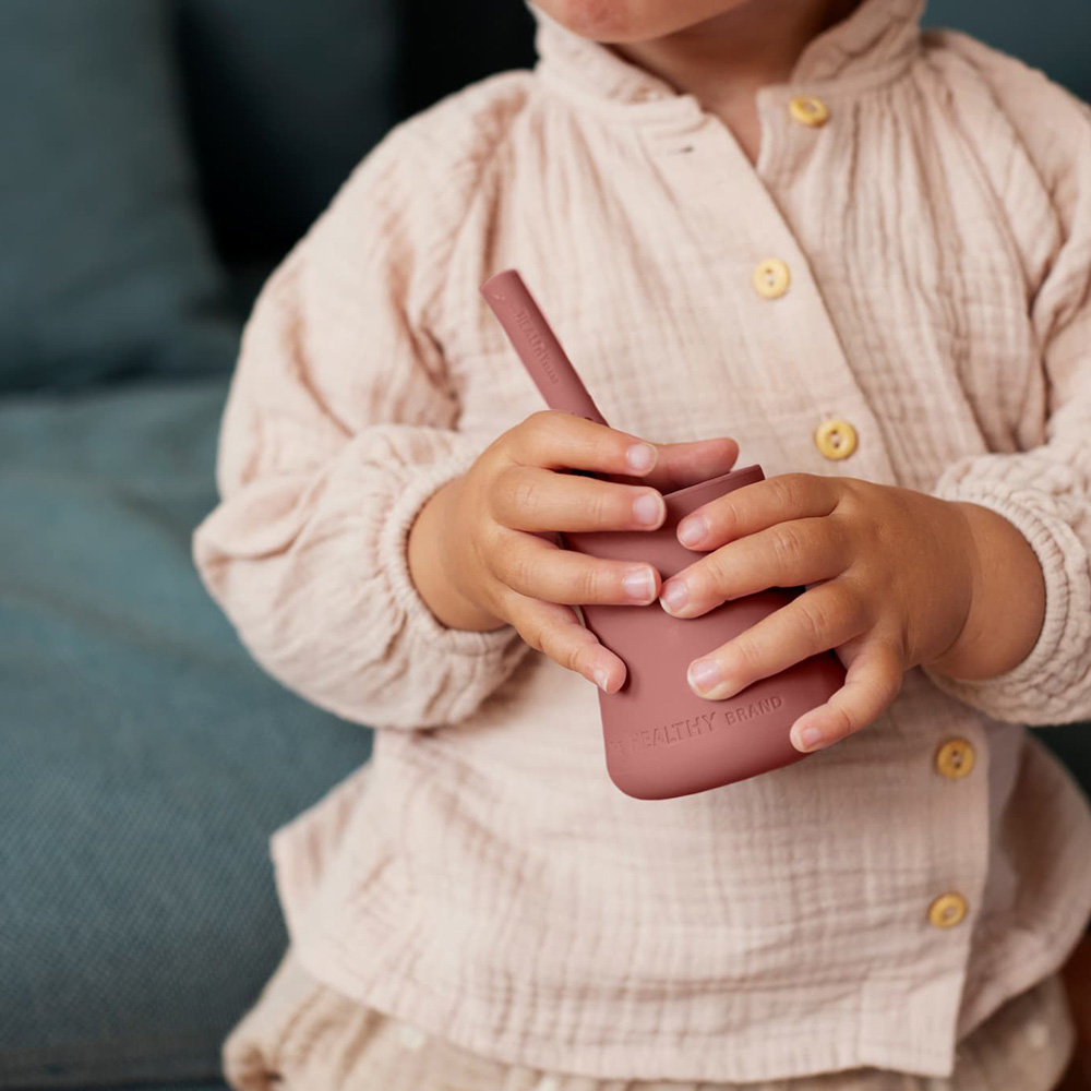 Everyday Baby silikonkopp 2-pakning Naturrød