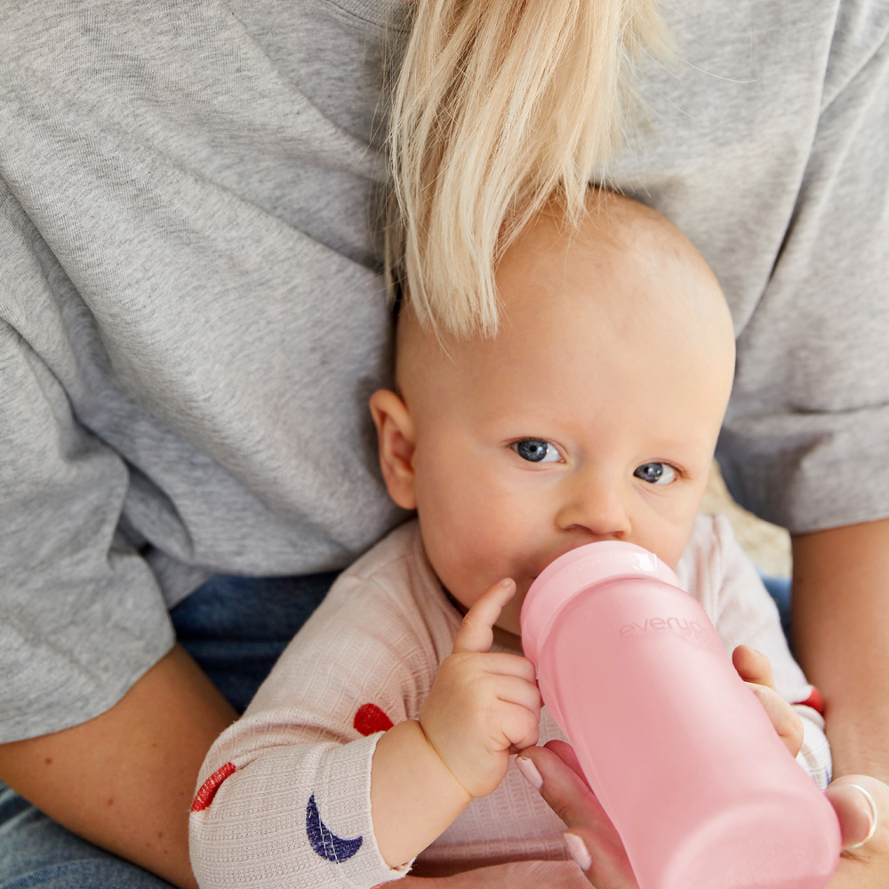 Everyday Baby tåteflaske Healthy + 240 ml - Rose Pink