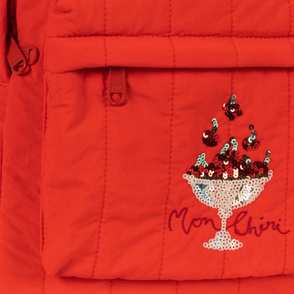 Konges Sløjd Juno Paljettryggsekk Red