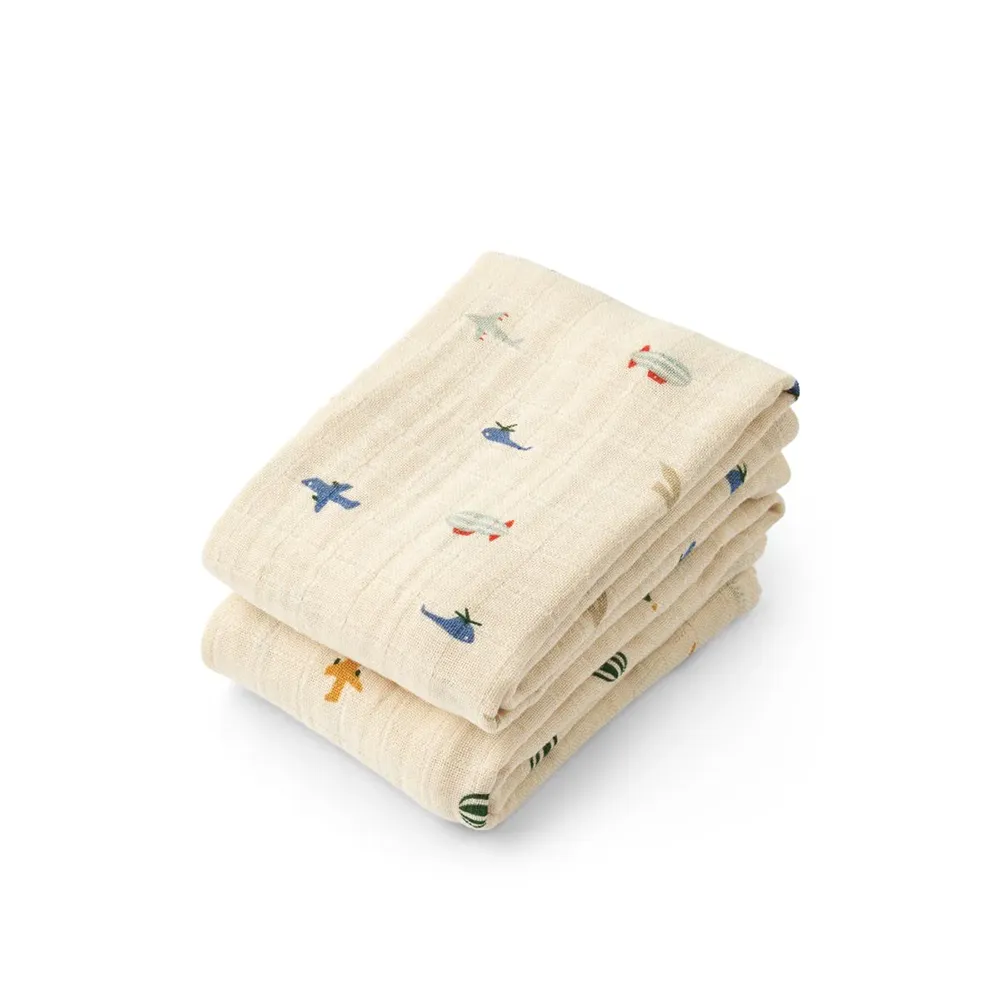 Liewood Lewis gulpekluter 2-pk Aviator / Ecru