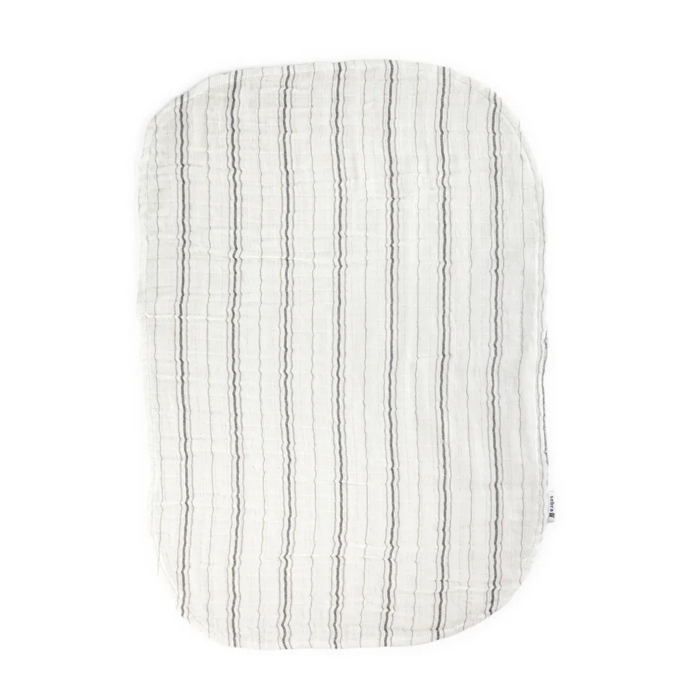 Sebra stelleunderlag 2-pakning muslin Stripe