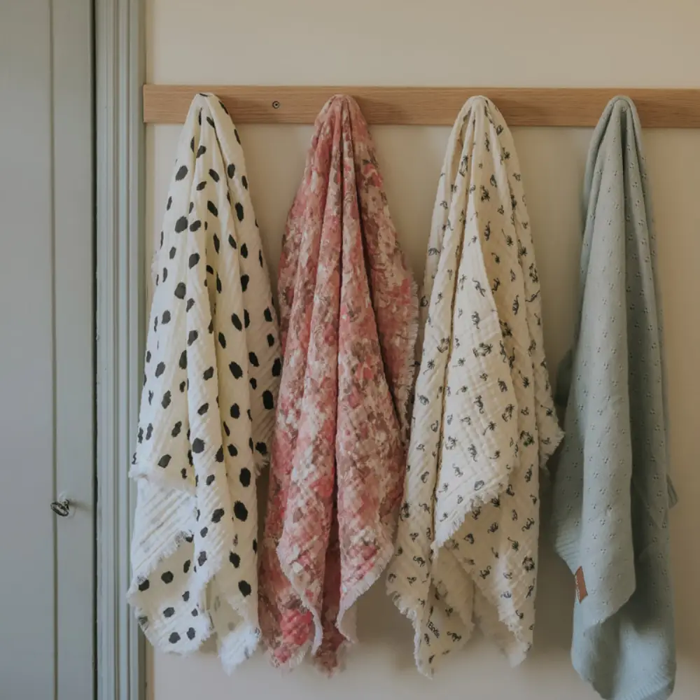 Elodie Pointelle-teppe Mineralgrønn En størrelse