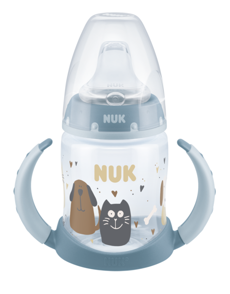 NUK Learner sølfri drikkekopp 150 ml Cat&Dog
