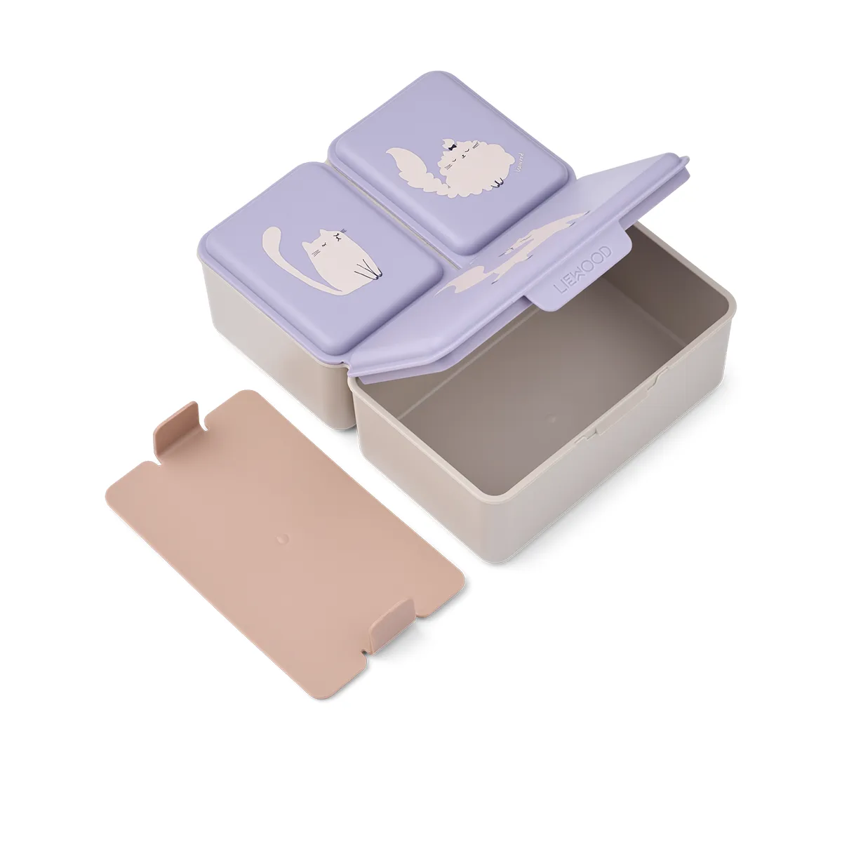 Liewood Driss matboks Cat / Warm lilac