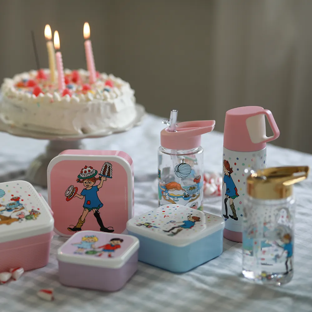 Rätt Start Pippi Födelsedag Vannflaske i plast gull