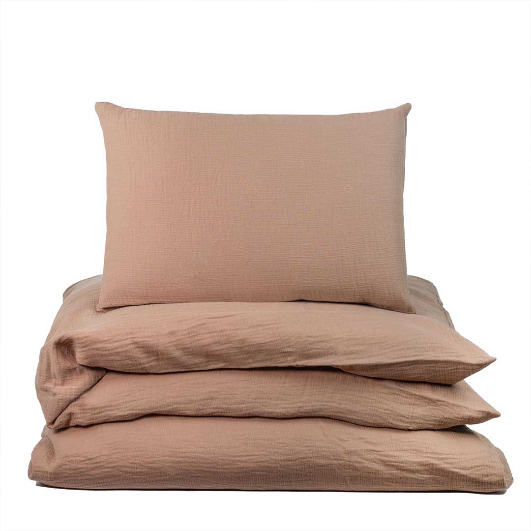 Ng Baby dynetrekk Voksen/Junior Muslin Brun