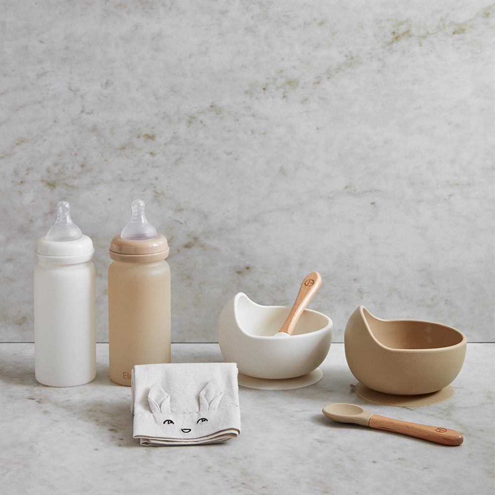 Elodie glass babyflaske  Pure Khaki