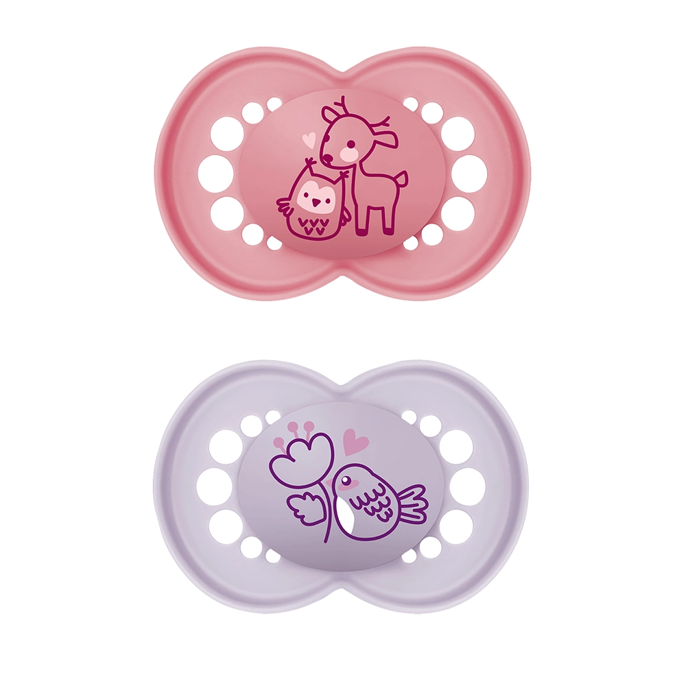 MAM Original Silikon 6–16m Rosa 2p