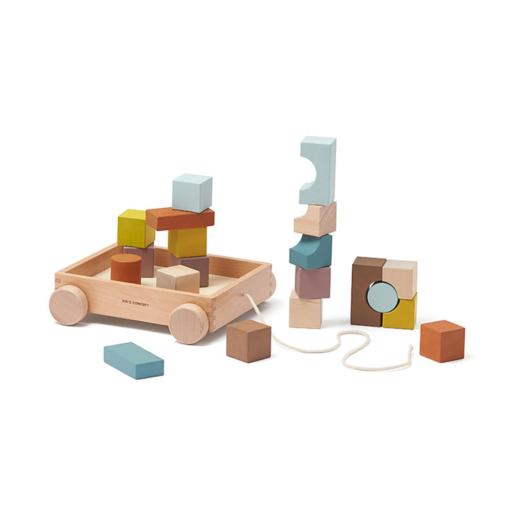 Kids Concept barnevogn med blokker multi NEO