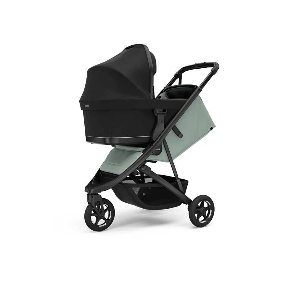 Thule Spring 2 Barnevogn Mist Green on Black