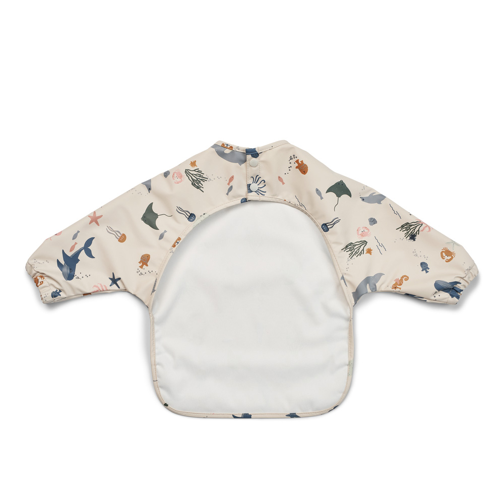 Liewood Merle Printed Cape Bib Sea creature / Sandy