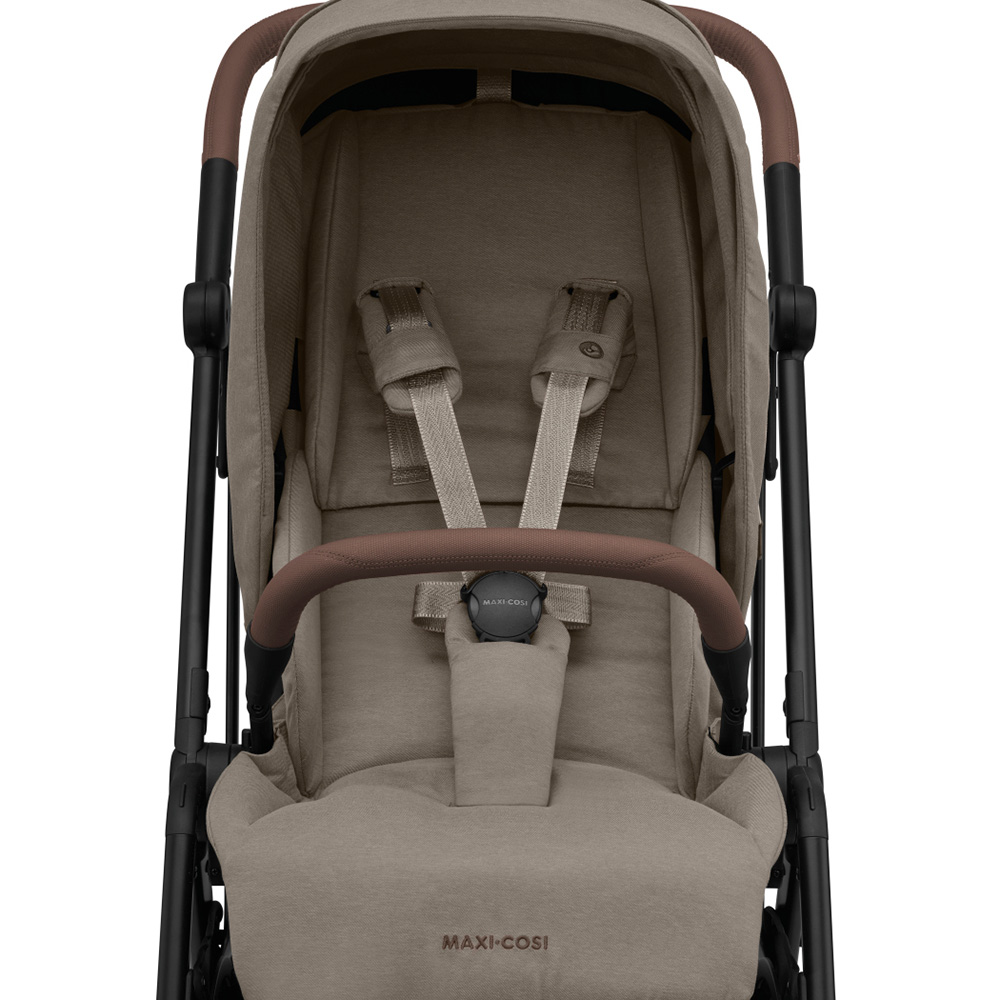 Maxi-Cosi Leona 2 twillic trøffel svart ramme/brunt skinn