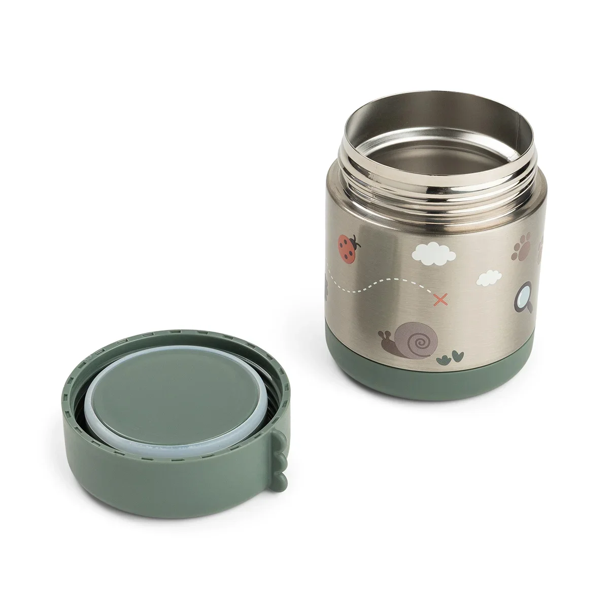 Done by Deer isolert matbeholder Tiny Trails grønn 300 ml