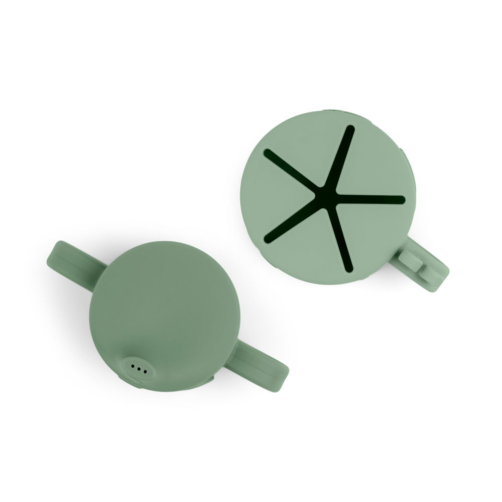 Done by Deer Peekaboo mugg/snack set Deer friends Green