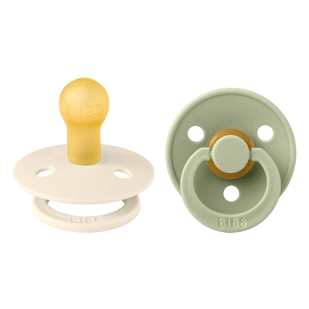 BIBS smokk 2-pakning Sage/Ivory 0-6 måneder