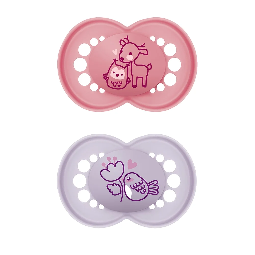 MAM Original Silikon 6–16m Rosa 2p