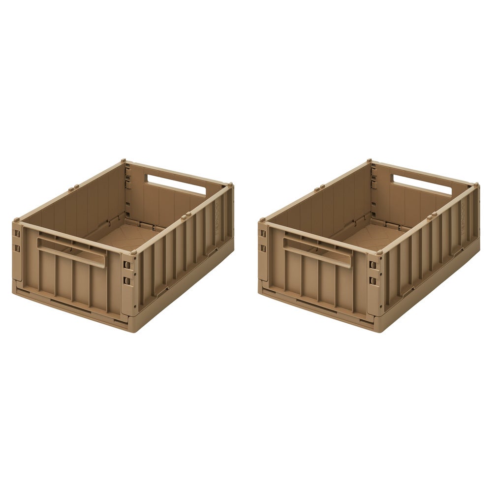 Liewood Weston oppbevaringsboks M 2-pack Oat 3070
