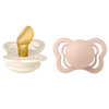 BIBS smokk Couture 2-pakning lateks 0-6m Ivory/Blush
